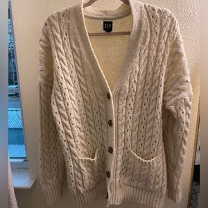 Gap cream cardigan